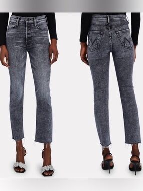 Mother Pixie Dazzler Ankle Fray Jeans in Train Stops [3503]